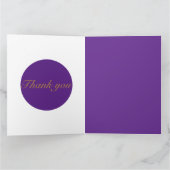 スター金ゴールドフラットサンキューホリデーカード サンキューカード (内部)