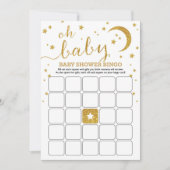 スター金ゴールドベビービンゴ 招待状 (正面)