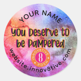 スター銀河系インノフ8ポジティブPoshラベル ラウンドシール