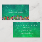 スター銀河系グリーン水中競技ベビーシッター先生 名刺 (正面/裏面)