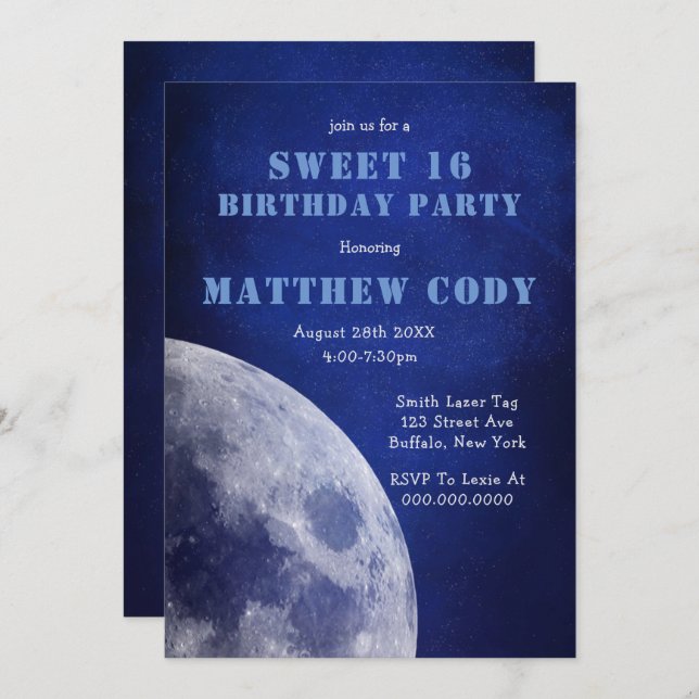 スター銀河系ムーンスウィート16バースデーパーティー (正面/裏面)
