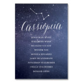 スター銀河系結婚のシーティングチャートカードカシオペア テーブルナンバー (正面)