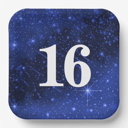 スター銀河系16thバースデーパーティー ペーパープレート (正面)