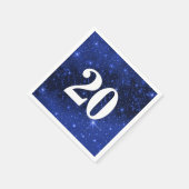 スター銀河系20歳の誕生日パーティー スタンダードカクテルナプキン (角)