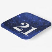 スター銀河系21歳のパーティー ペーパープレート (傾斜あり)