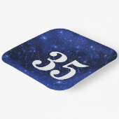 スター銀河系35歳の誕生日パーティー ペーパープレート (傾斜あり)