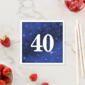 スター銀河系40歳の誕生日 スタンダードカクテルナプキン (インサイチュ)