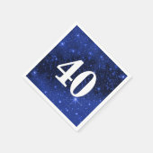 スター銀河系40歳の誕生日 スタンダードカクテルナプキン (角)