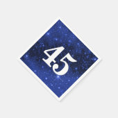 スター銀河系45歳の誕生日パーティー スタンダードカクテルナプキン (角)