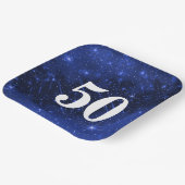 スター銀河系50誕生日 ペーパープレート (傾斜あり)