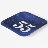 スター銀河系55歳の誕生日パーティー ペーパープレート (傾斜あり)