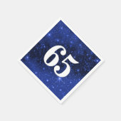 スター銀河系65歳の誕生日パーティー スタンダードカクテルナプキン (角)