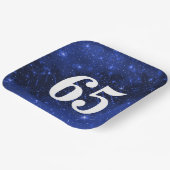スター銀河系65歳の誕生日パーティー ペーパープレート (傾斜あり)