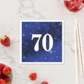 スター銀河系70歳の誕生日パーティー スタンダードカクテルナプキン (インサイチュ)