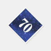 スター銀河系70歳の誕生日パーティー スタンダードカクテルナプキン (角)