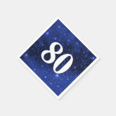 スター銀河系80歳の誕生日パーティー スタンダードカクテルナプキン (角)