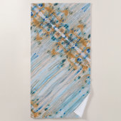 スター静かリンク – ビーチタオル – 大 (正面)