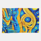 スター鮮やかリーのアートワーク キッチンタオル (横)