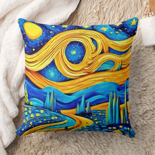 スター鮮やかリーのアートワーク クッション (ブランケット)