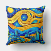 スター鮮やかリーのアートワーク クッション (裏面)