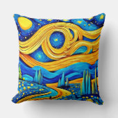 スター鮮やかリーのアートワーク クッション (正面)