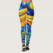 スター鮮やかリーのアートワーク レギンス (裏面)