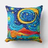 スター鮮やかリーナイトスタイルアート クッション (正面)