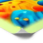 スター鮮やかリーナイトスタイルアート ポスター (角)