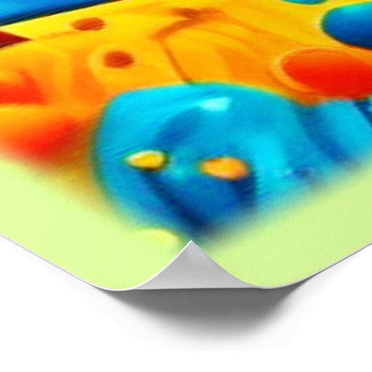 スター鮮やかリーナイトスタイルアート ポスター (角)