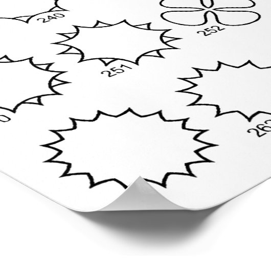 スター2 Tattoo Flash ポスター (角)