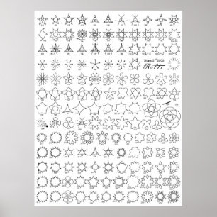 スター2 Tattoo Flash ポスター