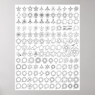 スター2 Tattoo Flash ポスター