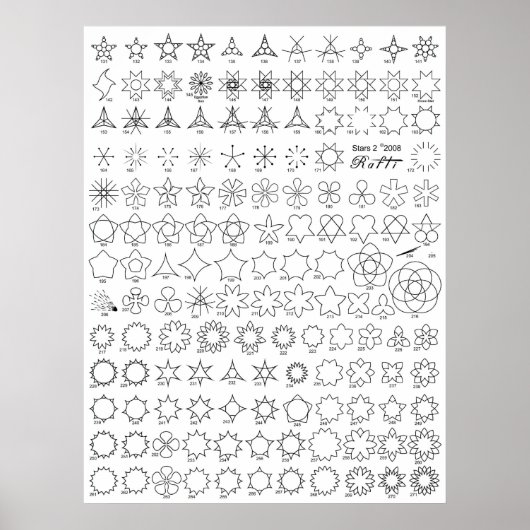 スター2 Tattoo Flash ポスター (正面)