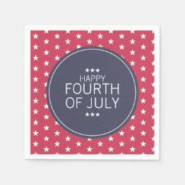 スター4th of 7月インディペンデンスデイ紙ナプキンス スタンダードカクテルナプキン
