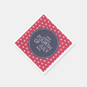 スター4th of 7月インディペンデンスデイ紙ナプキンス スタンダードカクテルナプキン (角)