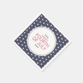 スター4th of 7月インディペンデンスデイ紙ナプキンス スタンダードカクテルナプキン (角)