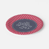 スター4th of 7月インディペンデンスデイ紙プレート ペーパープレート (アングル)