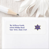 スター・オブ・デイビッド差出人住所ラベル ラベル (インサイチュ)