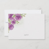 スター·オブ·デイビッド·ウォーターカラー·悔やみや弔慰サンキューカード サンキューカード (裏面)