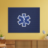 スター・オブ・ライフ救急医療隊員救急医療サービス キャンバスプリント (インサイチュ (リビング))