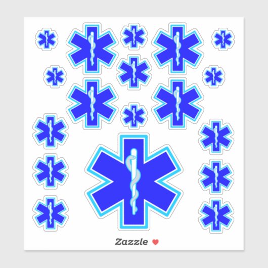 スター・オブ・ライフ救急医療隊員救急医療サービス シール (シート)