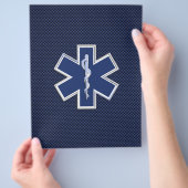 スター・オブ・ライフ救急医療隊員救急医療サービス チラシ (手)