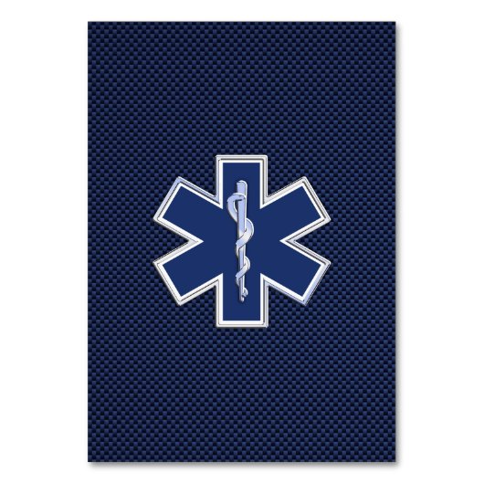 スター・オブ・ライフ救急医療隊員救急医療サービス テーブルナンバー (正面)