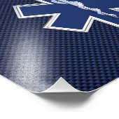 スター・オブ・ライフ救急医療隊員救急医療サービス フォトプリント (角)