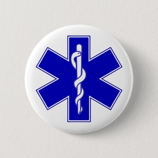 スター・オブ・ライフ・シンボル 缶バッジ (正面)