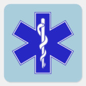 スター・オブ・ライフ スクエアシール (正面)