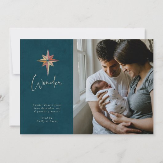 スター・オ疑問に思ブ・クリスマス・フォト・バース発表 シーズンカード (正面)