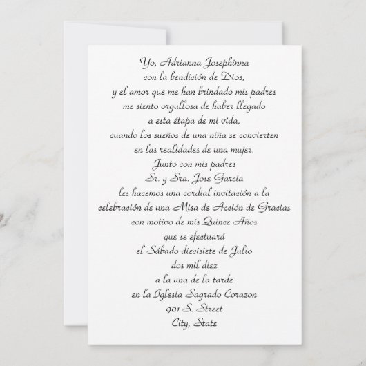 スター・キンセ 招待状 (裏面)