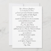 スター·クィンス 招待状 (裏面)