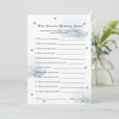 スター＆クラウド 誰がママを知っているのか シャワゲーム 青いカード 招待状 (スタンド正面)